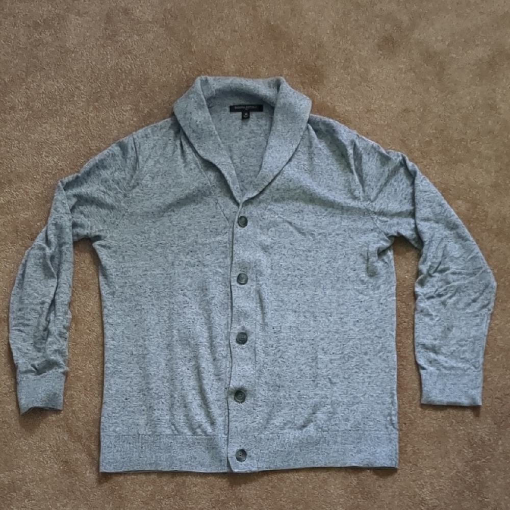 Banana Republic Gray Men's Cardigan Sweater